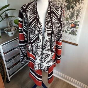 Knox Rose Boho Western Cardigan Large